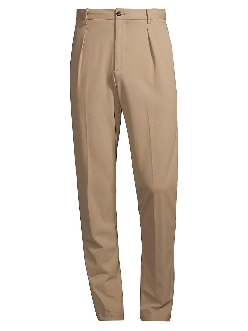 Mens COLLECTION Pleated Knit Trousers Product Image