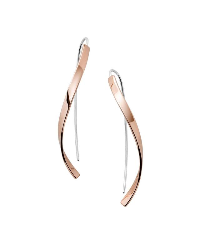 Skagen Womens Kariana Rose Gold Stainless Steel Drop Earring Product Image