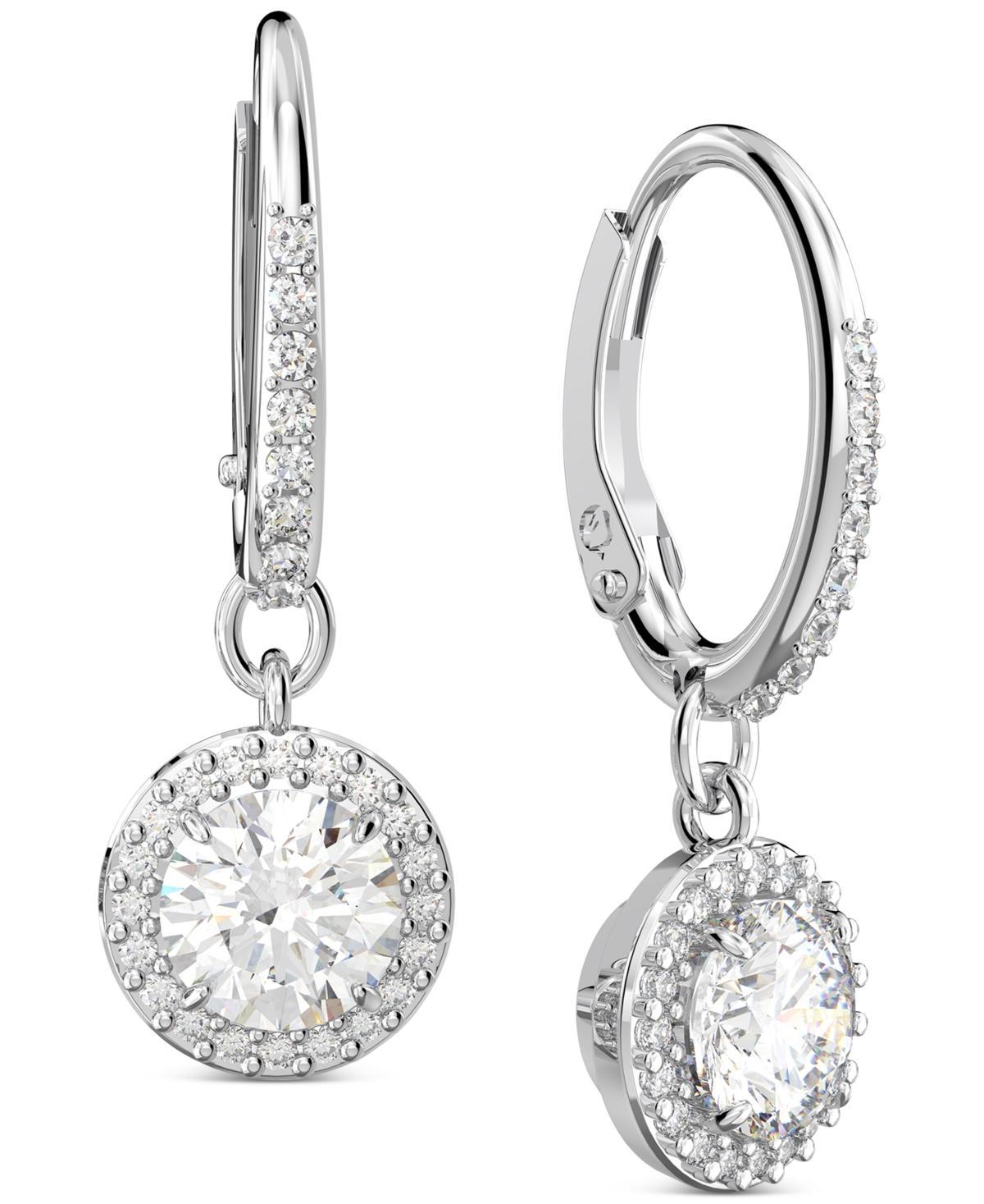 Swarovski Constella Huggie Hoop Drop Earrings Product Image