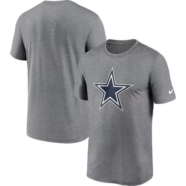 Mens Nike Heather Dallas Cowboys Legend Logo Performance T-Shirt Grey Product Image