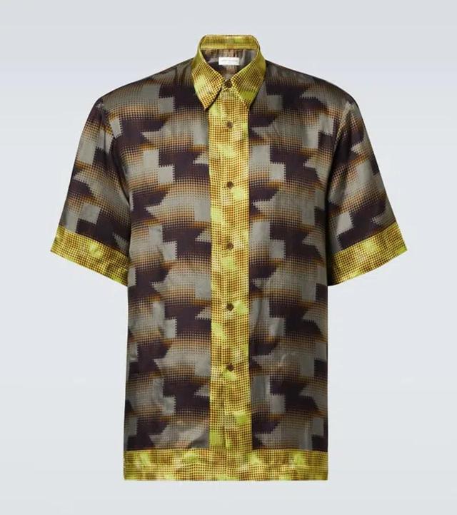 DRIES VAN NOTEN Printed Bowling Shirt In Multicoloured Product Image