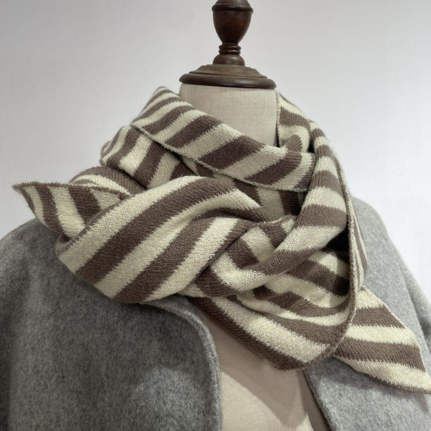 Striped Knit Scarf product image