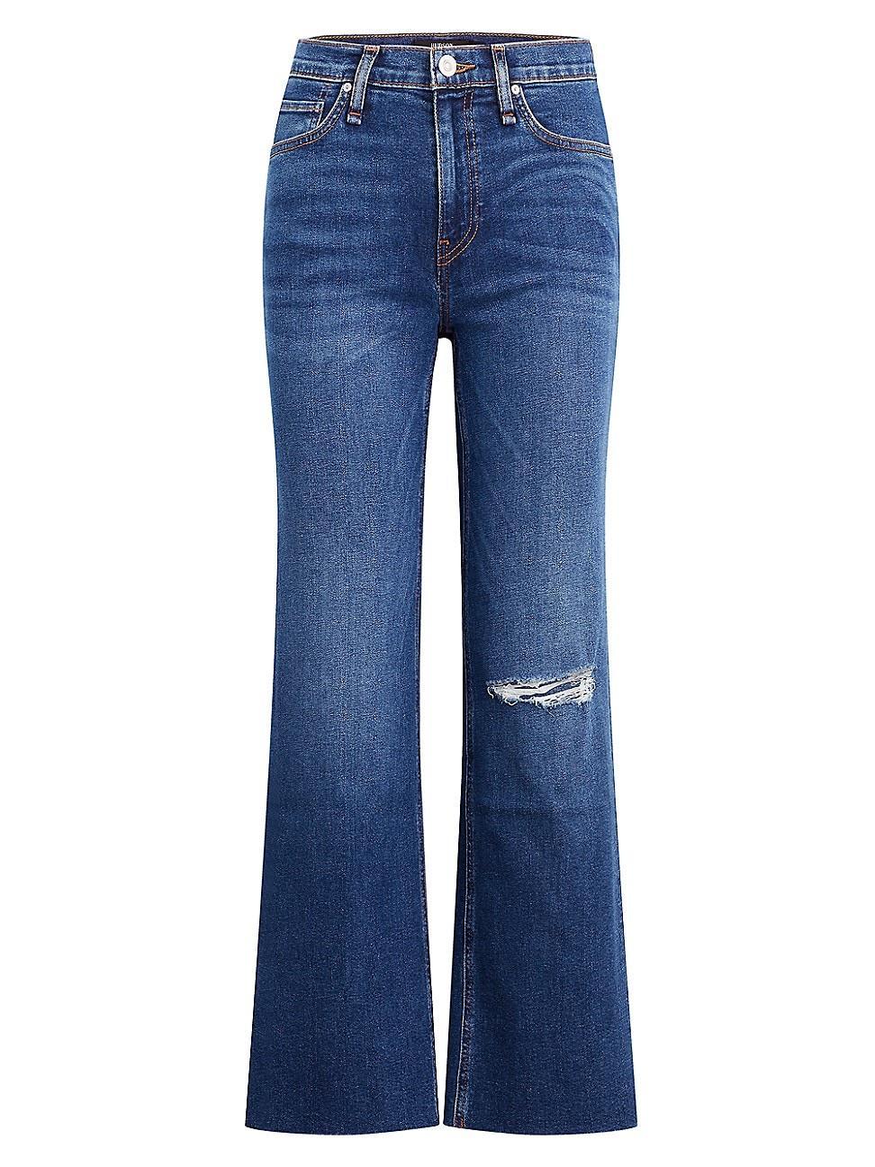 Womens Rosie Wide-Leg Ankle Jeans Product Image