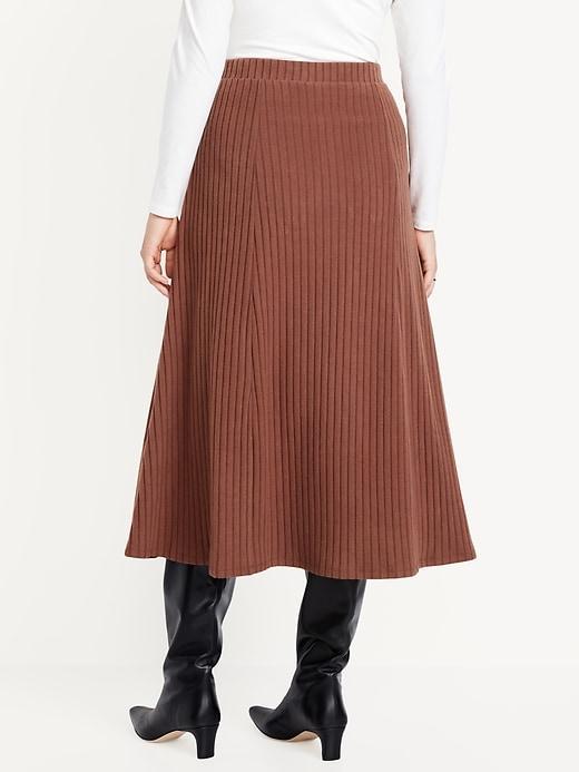 Cozy Ribbed Maxi Skirt Product Image