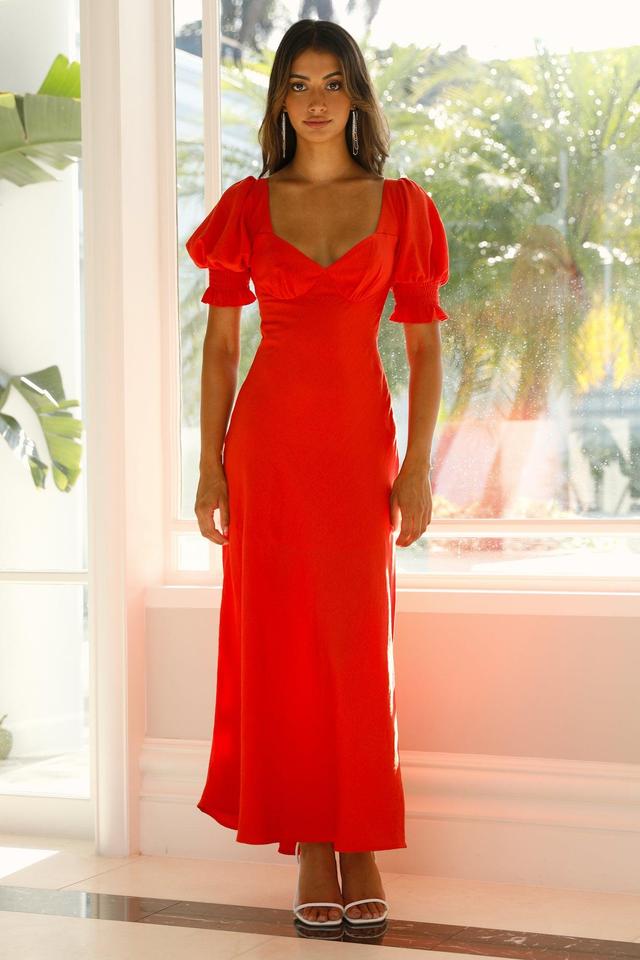 Love Rider Midi Dress Red Product Image