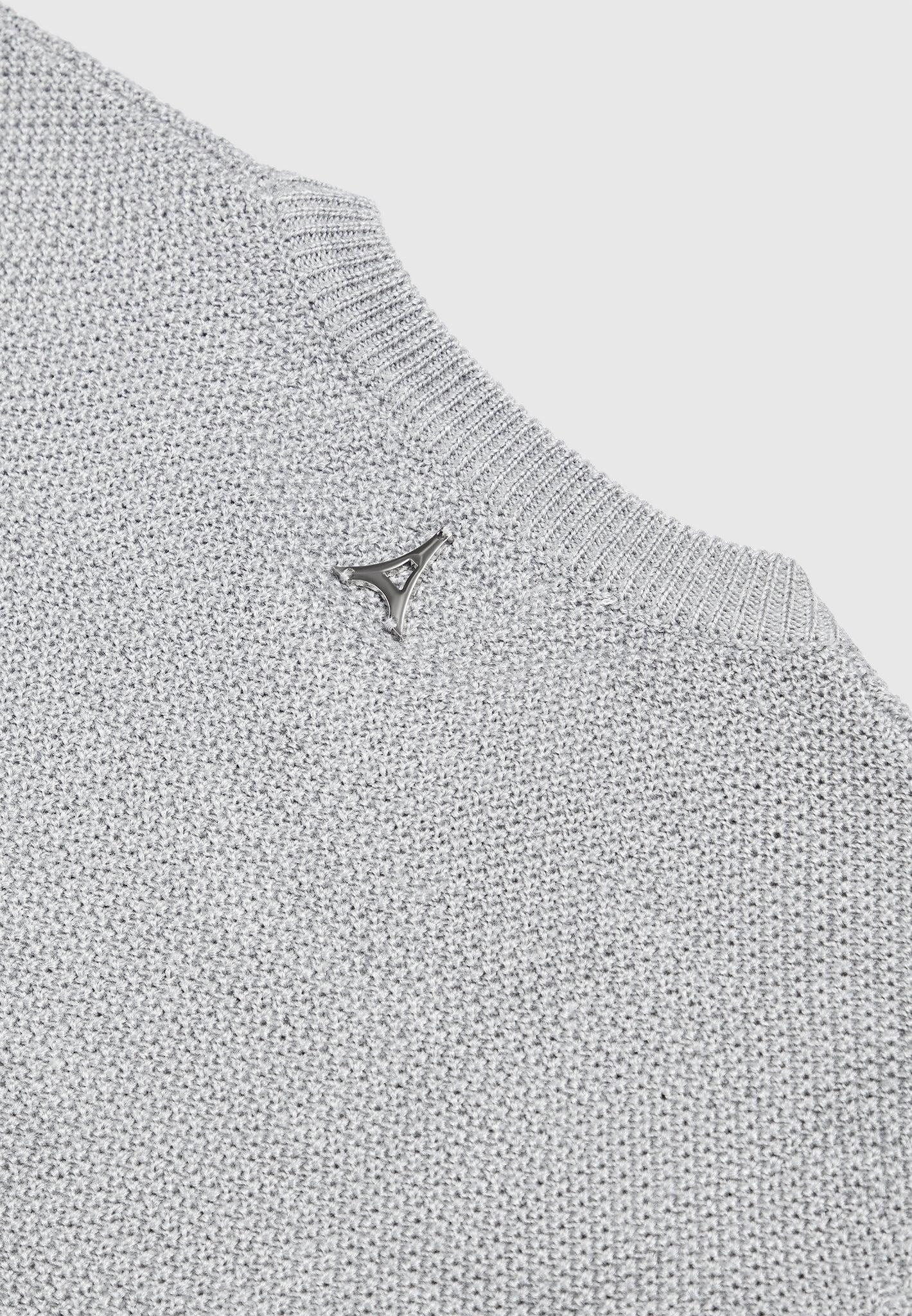 Éternel Textured Wool Blend Jumper - Grey Male Product Image