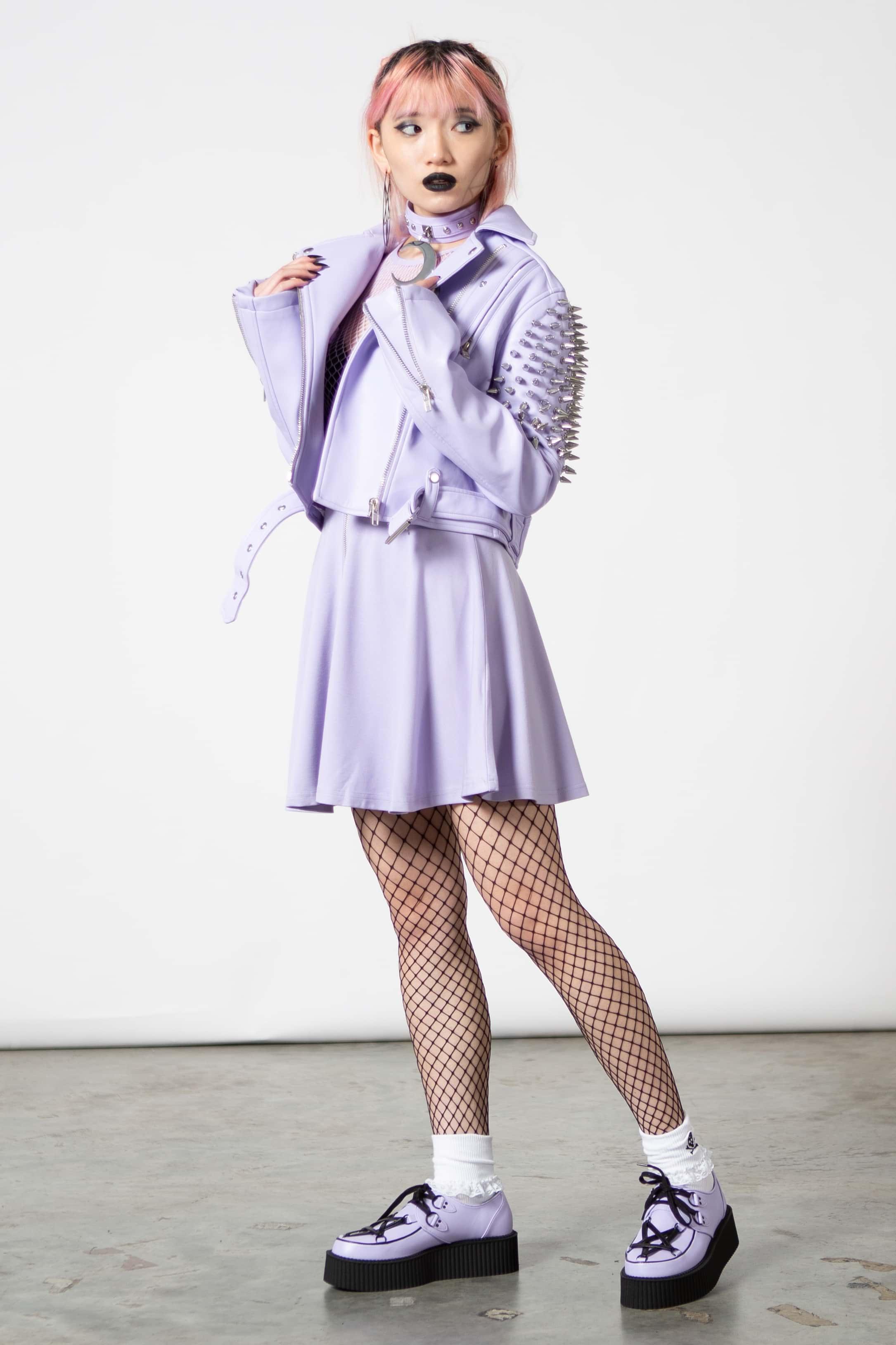 Suspend Me Statement Skirt [PASTEL LILAC] Female product image