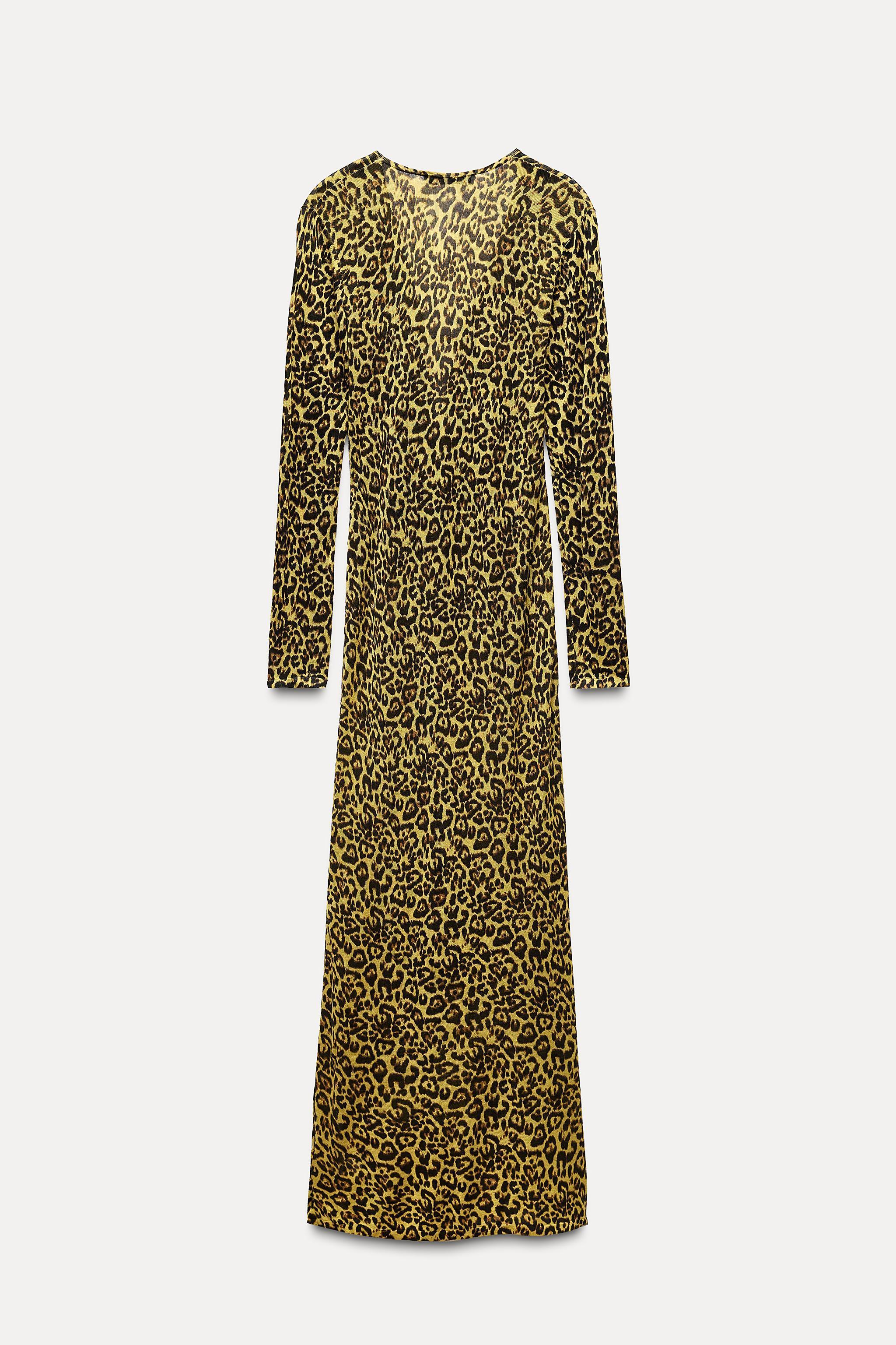 ANIMAL PRINT KNIT DRESS Product Image