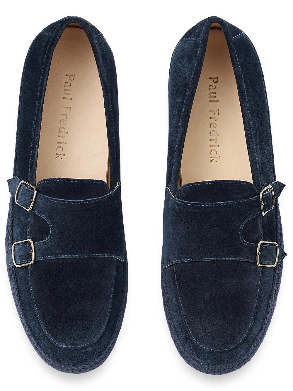 Johnathan Monk Strap Loafer - Navy Product Image