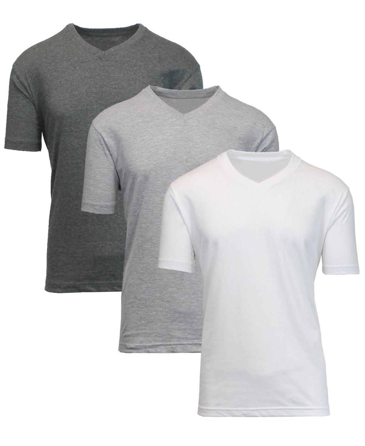 Blue Ice Mens Short Sleeve V-Neck T-shirt, Pack of 3 Product Image