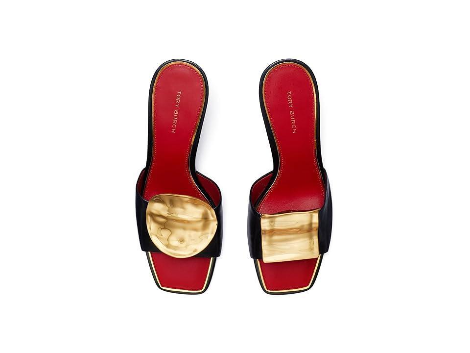 Tory Burch Patos Mismatch Heel Sandal 80mm (Perfect /Tory Red) Women's Shoes Product Image