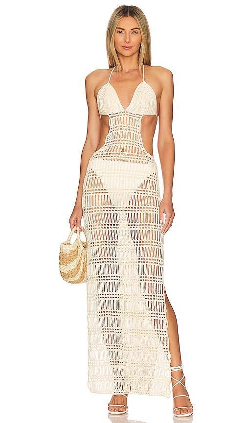 Sand Cutout Dress Product Image