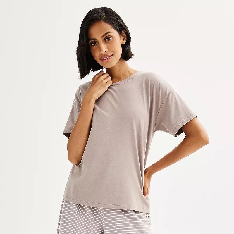 Womens Sonoma Goods For Life Cotton Modal Sleep Tee Product Image