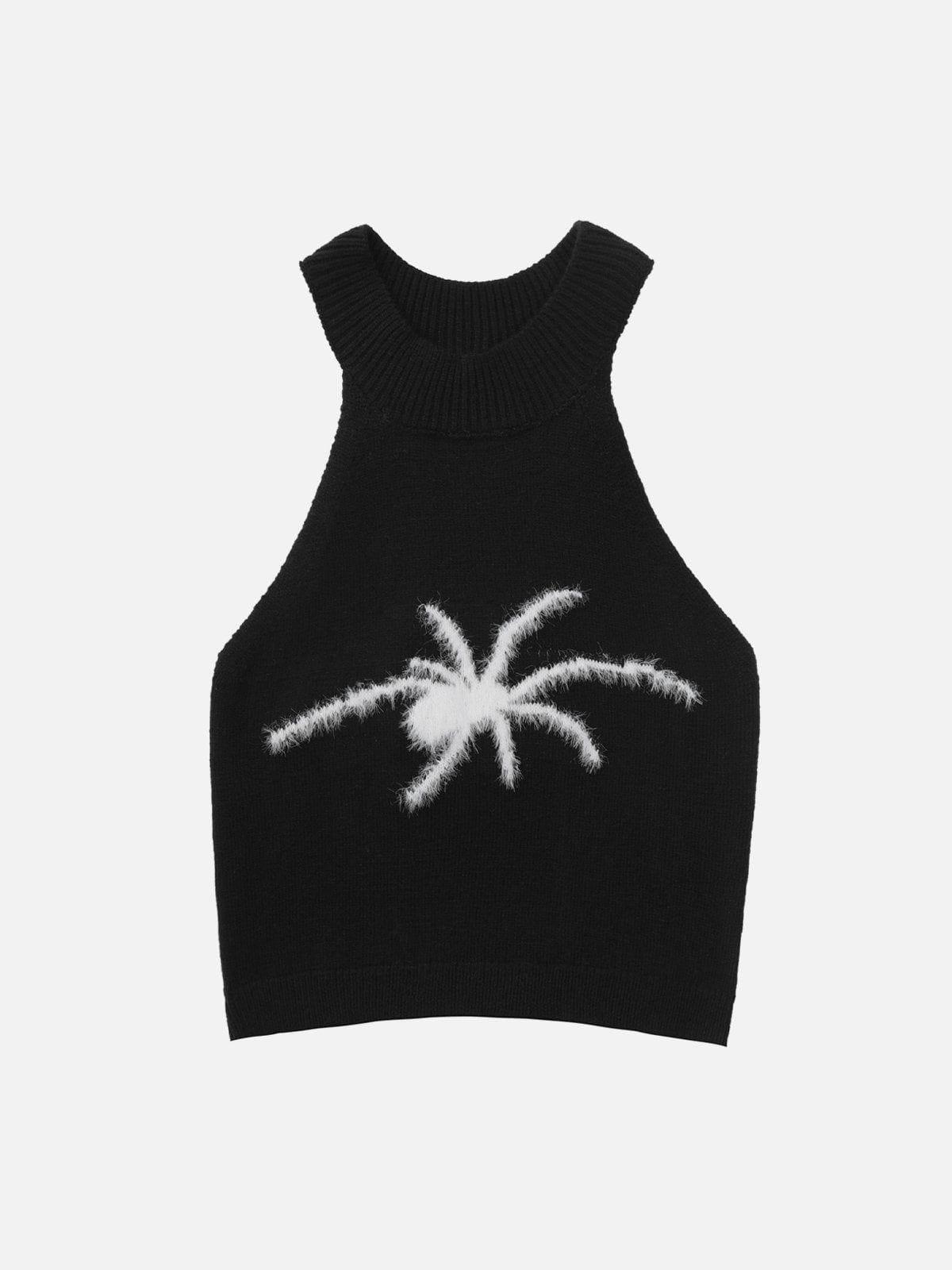 Spider Embroidery Knit Cami Top Female Product Image