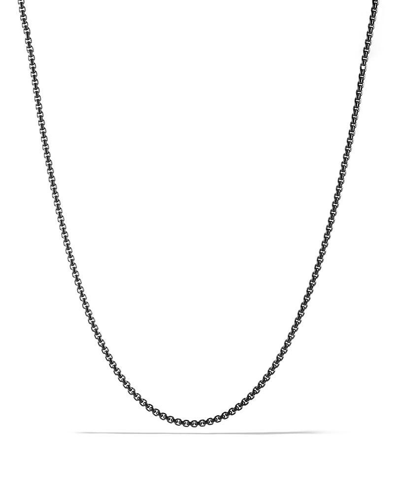 Mens Stainless Steel Box Chain Necklace/20 x 2.7mm - Silver - Size 20 - Silver - Size 20 Product Image