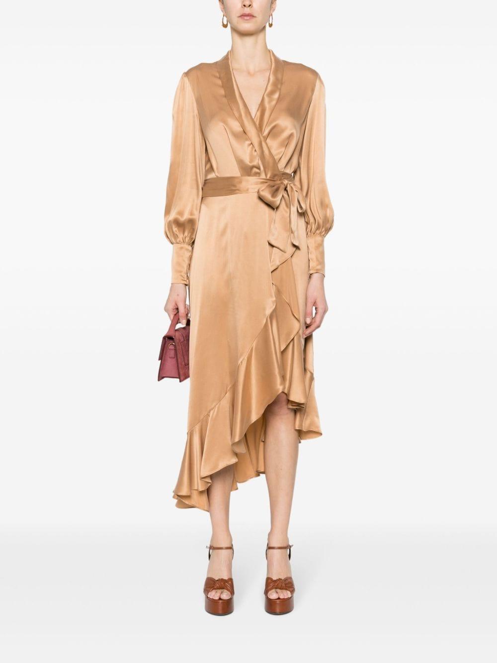 Midi Dresses In Brown Product Image