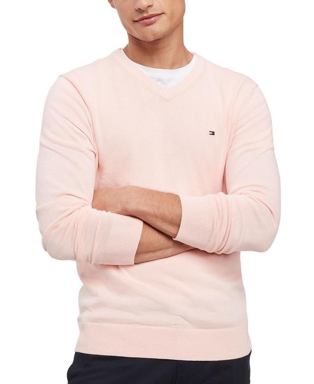 Tommy Hilfiger Mens Essential Solid V-Neck Sweater Product Image