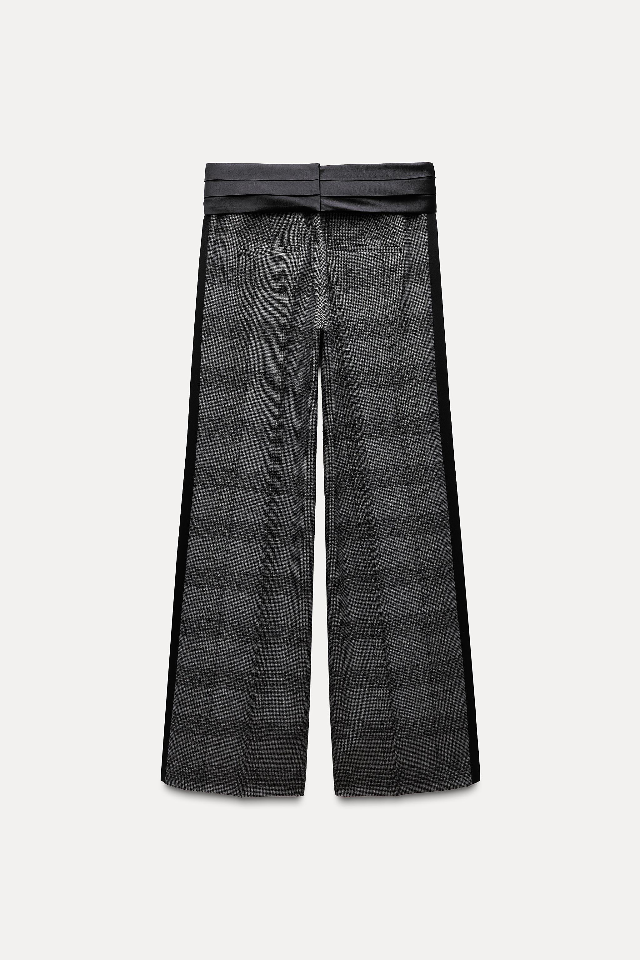 PLAID SASH PANTS ZW COLLECTION Product Image