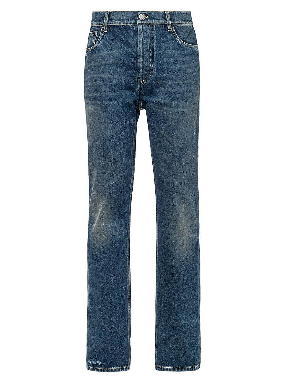 Mens Five-Pocket Denim Jeans Product Image