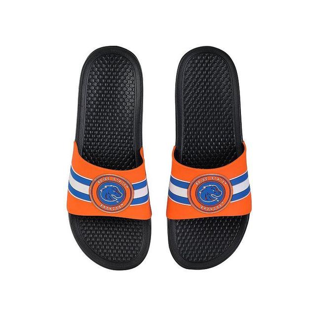 FOCO Boise State Broncos Stripe Raised Slide Sandals, Mens Product Image