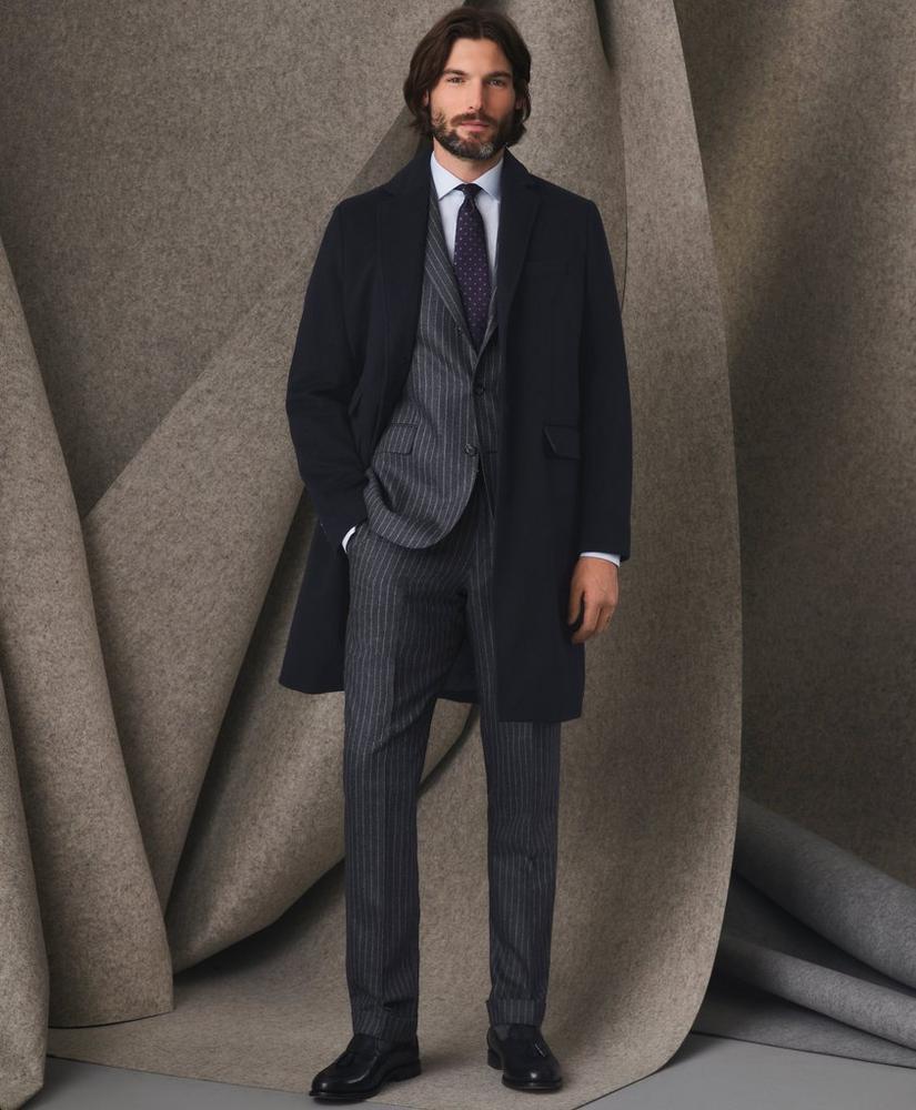 Classic Fit Wool Cashmere Flannel Pinstripe 1818 Suit Product Image