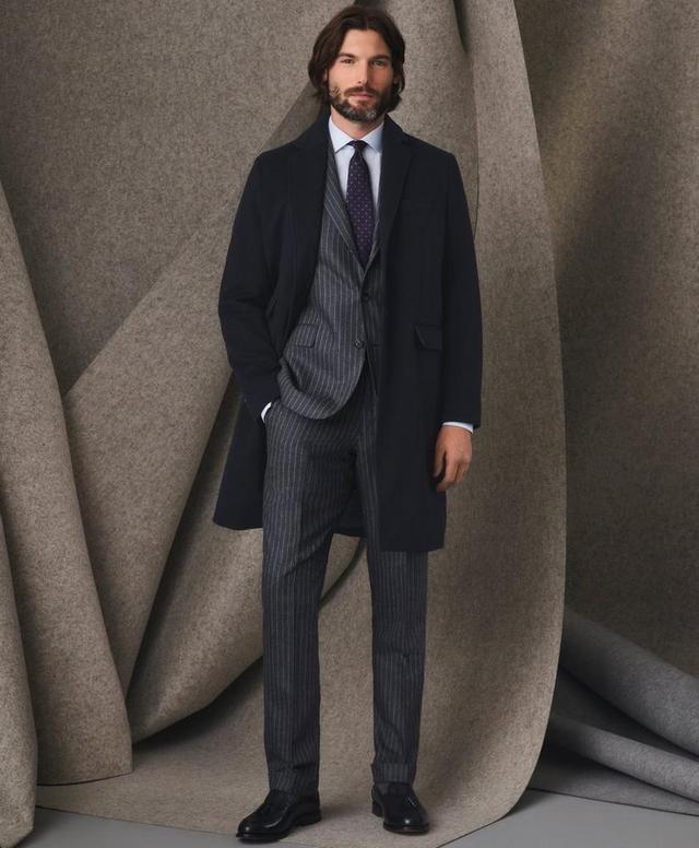 Classic Fit Wool Cashmere Flannel Pinstripe 1818 Suit Product Image