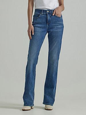 Women's Ultra Lux Comfort with Flex Motion Bootcut Jean (Petite) | Women's Jeans | Lee® Product Image