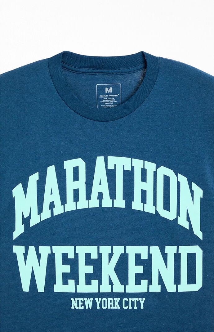 Because Weekend Men's NYC Marathon T-Shirt Product Image