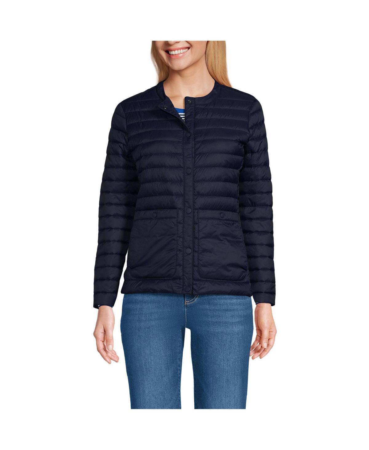 Lands End Womens Wanderweight Collarless Down Jacket Product Image