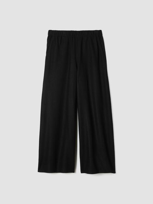 Felted Wool Jersey Wide-Leg Pant in Regenerative Wool Product Image