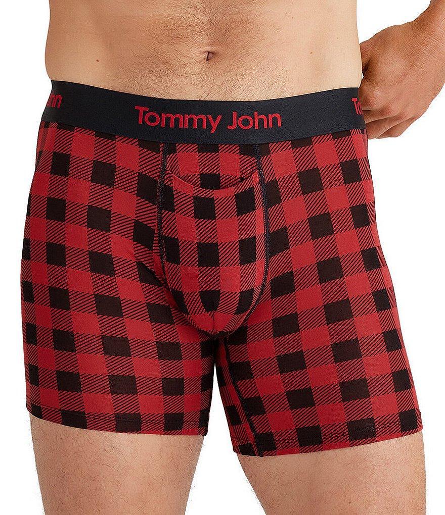 Tommy John Second Skin Buffalo Check 6#double; Inseam Boxer Briefs Product Image