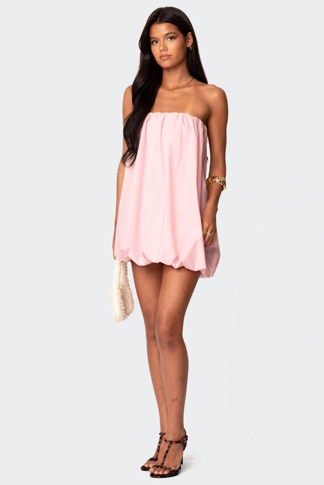 Met Strapless Bubble Mini Dress Product Image