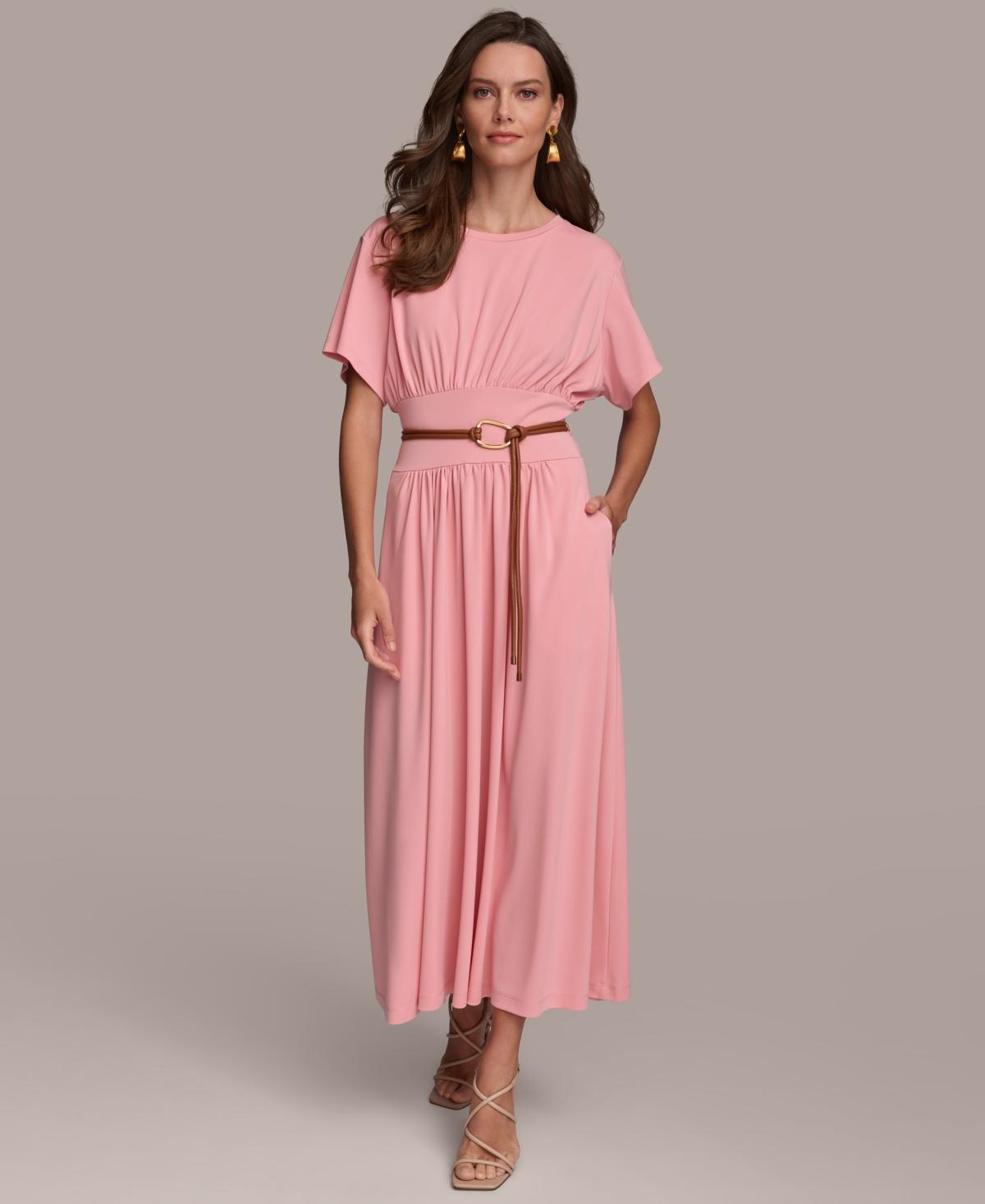 Women's Belted A-Line Dress Product Image