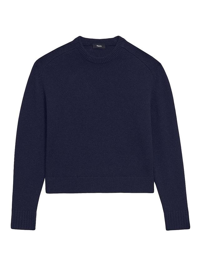 Womens Cashmere Crop Sweater Product Image