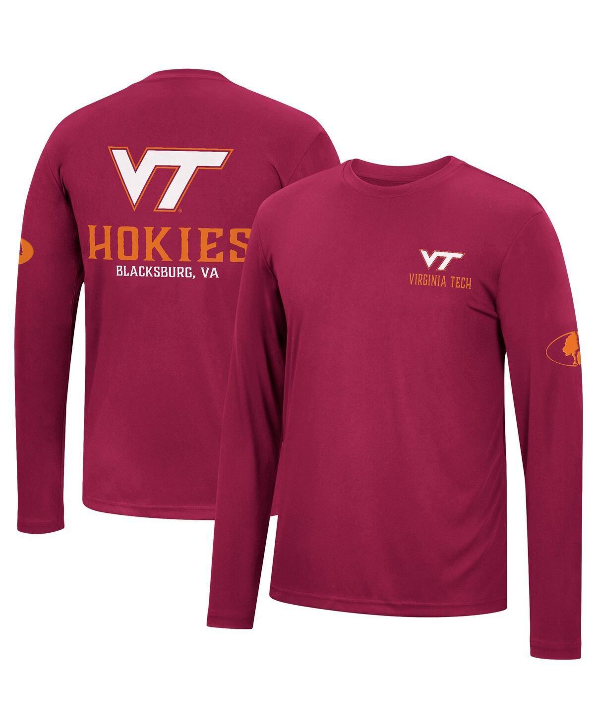 Mens Colosseum Maroon Virginia Tech Hokies Mossy Oak SPF 50 Performance Long Sleeve T-Shirt Product Image