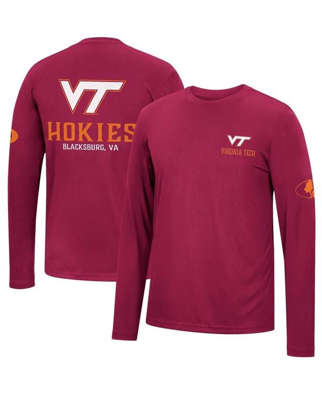 Mens Colosseum Maroon Virginia Tech Hokies Mossy Oak Spf 50 Performance Long Sleeve T-shirt Product Image