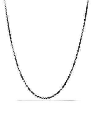 Mens PVD-Coated Stainless Steel Box Chain Necklace Product Image