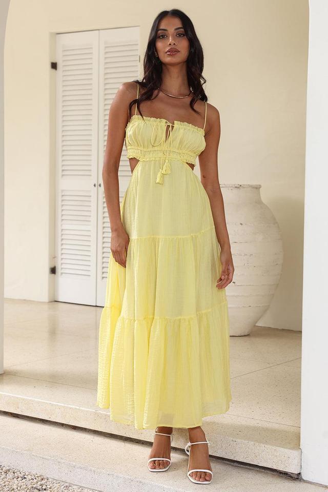 Magical Moments Maxi Dress Yellow Product Image