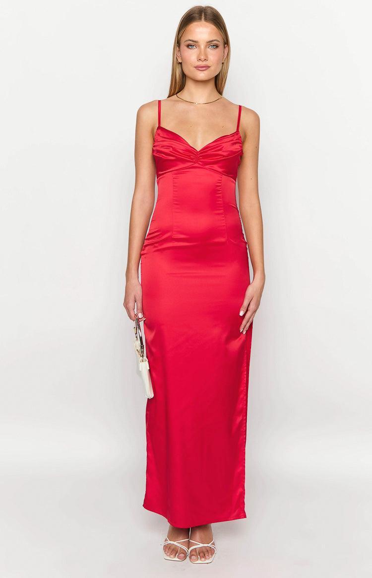 Honey Red Maxi Dress Product Image