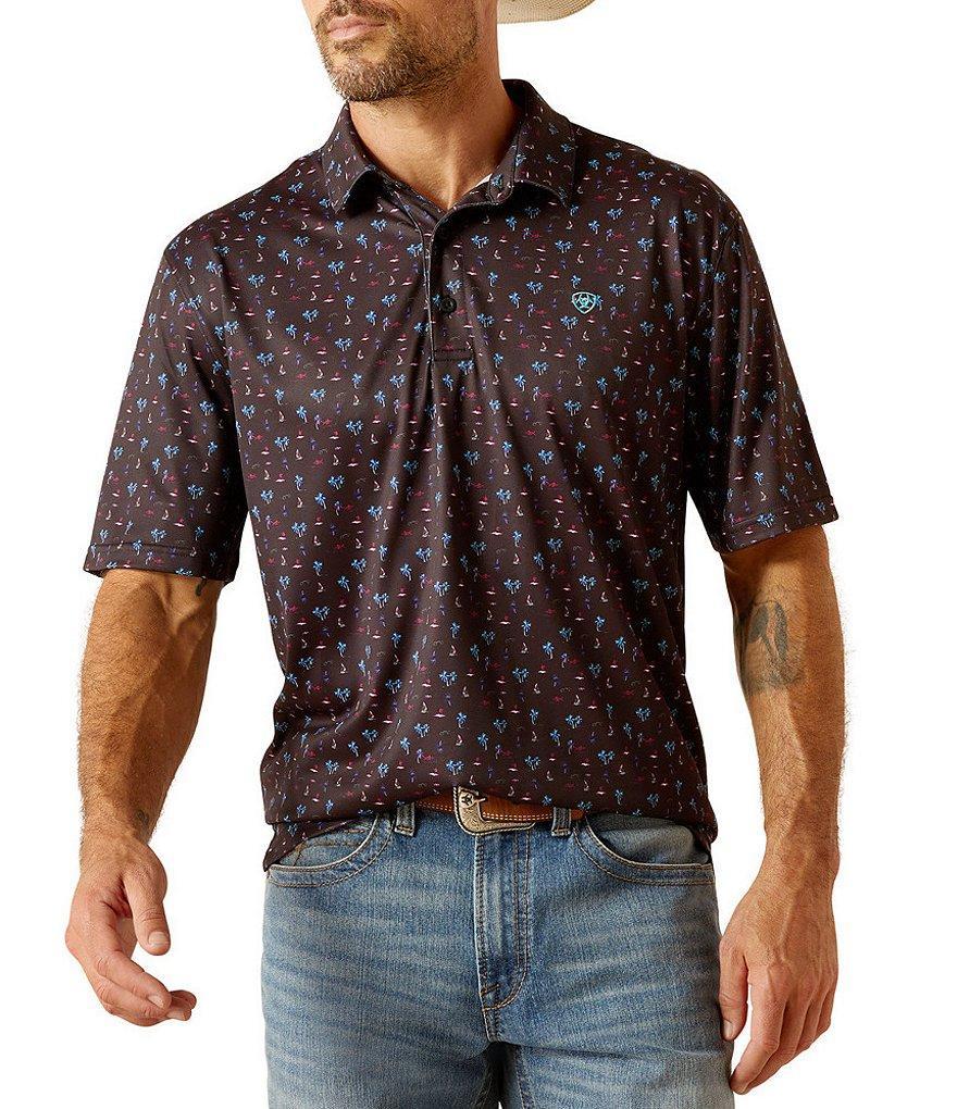 Ariat Short Sleeve Printed Polo Shirt Product Image