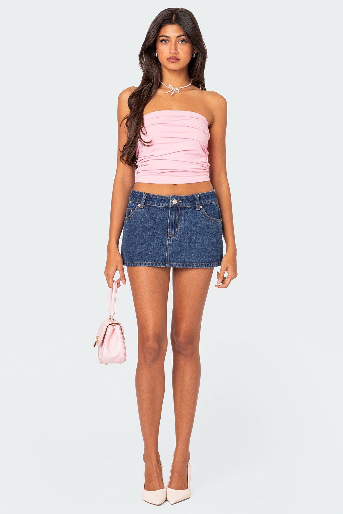 Isabella Ruched Tube Top Product Image