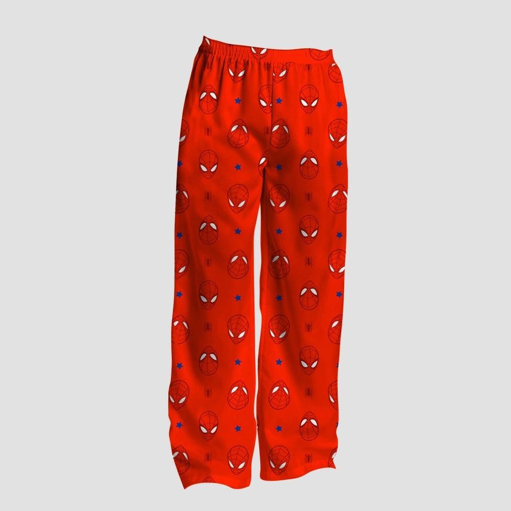 Men's Spider-Man Pajama Pants - Red XL Product Image