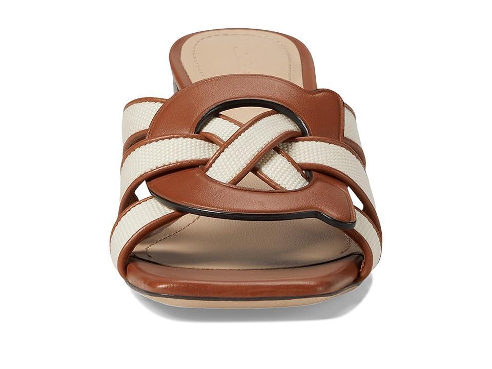 COACH Nikki Canvas Sandal (Chalk Burnished Amber) Women's Sandals Product Image