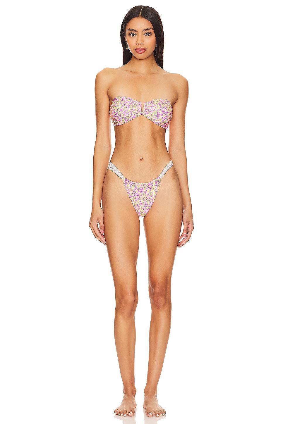 Ruched Thong Bikini Bottom Kulani Kinis Product Image