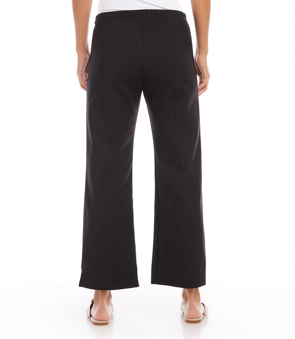 Karen Kane Women's Cropped Wide Leg Pants, , Polyester/Cotton/Spandex Product Image