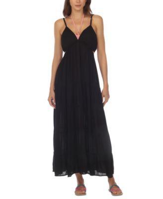 Women's Side-Cutout Maxi Dress Cover-Up Product Image