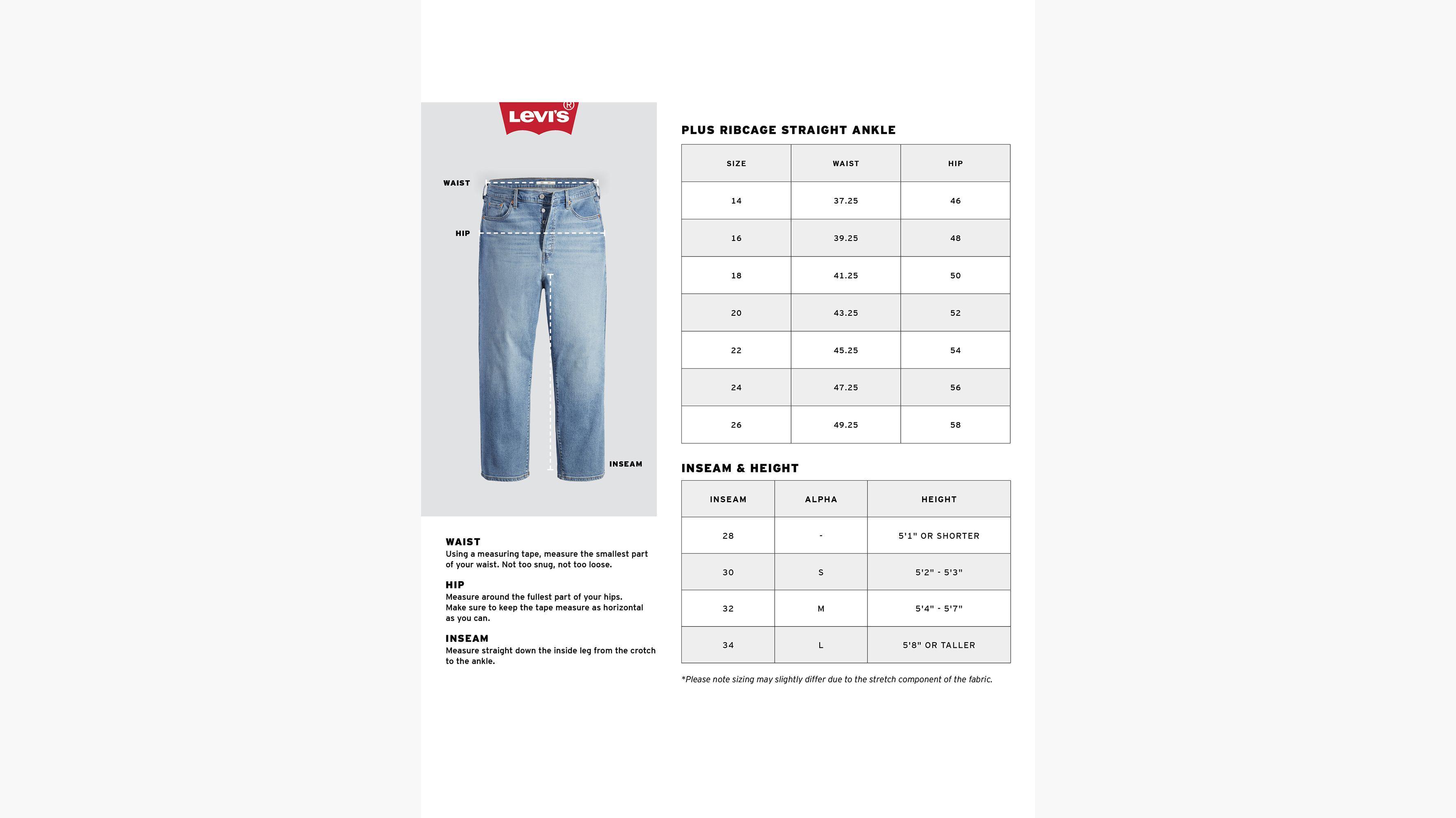 Ribcage Straight Ankle Women's Jeans (Plus Size) Product Image