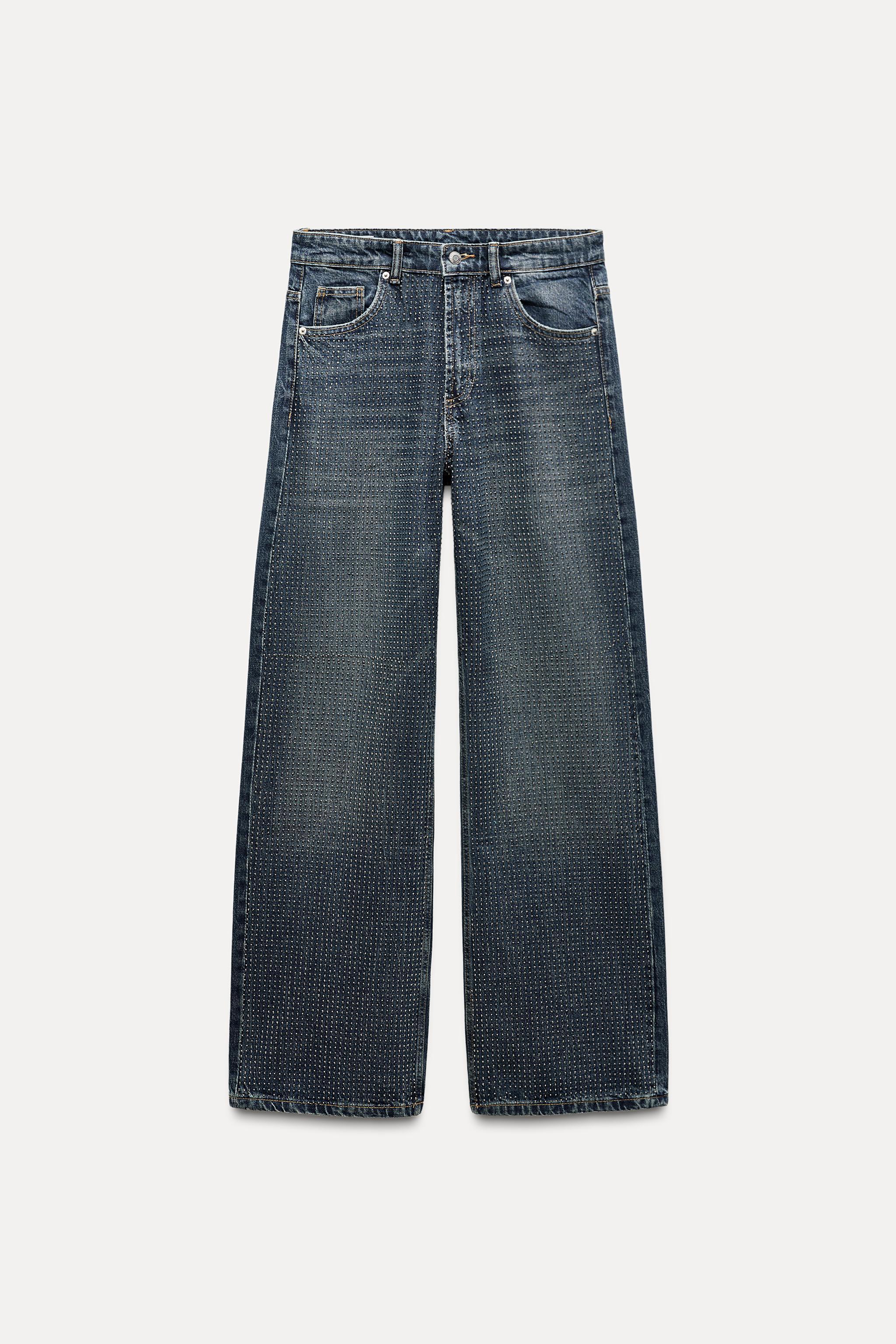 RELAXED MID-RISE TRF SPARKLE JEANS Product Image