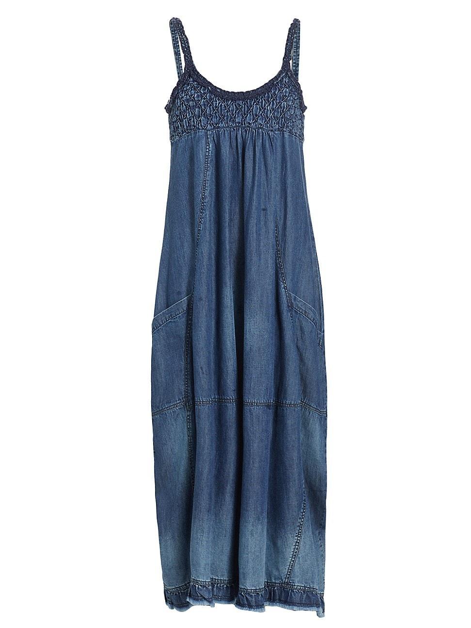 Womens Clear Skies Chambray Midi-Dress Product Image