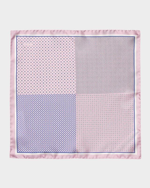 Men's Four-Sided Silk Pocket Square Product Image